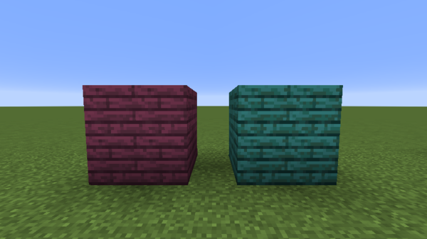 New red and blue wood blocks