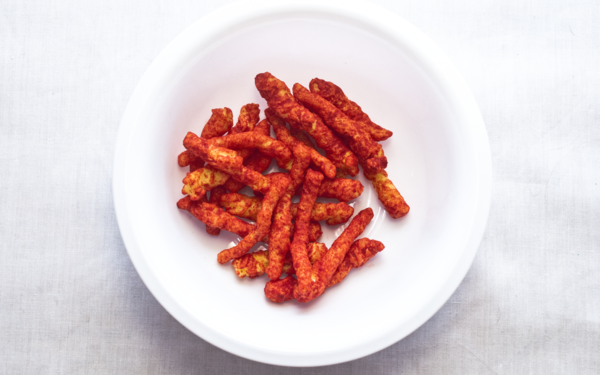 Cheetos in a bowl