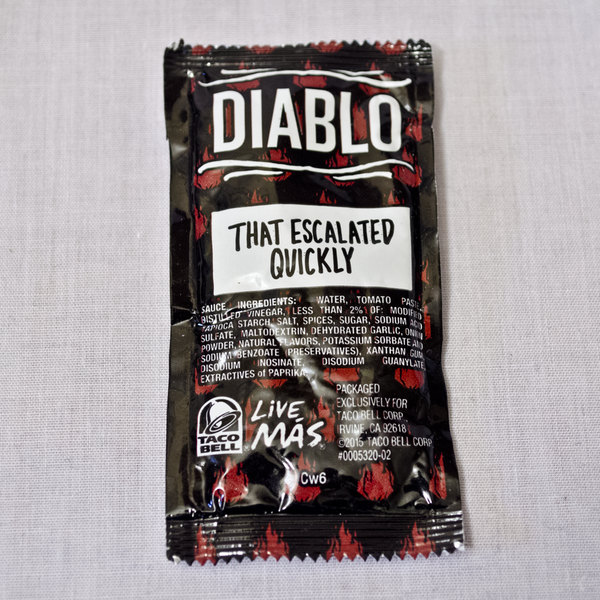 Diablo Sauce packet