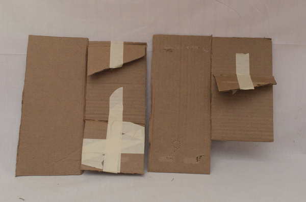 Taped cardboard