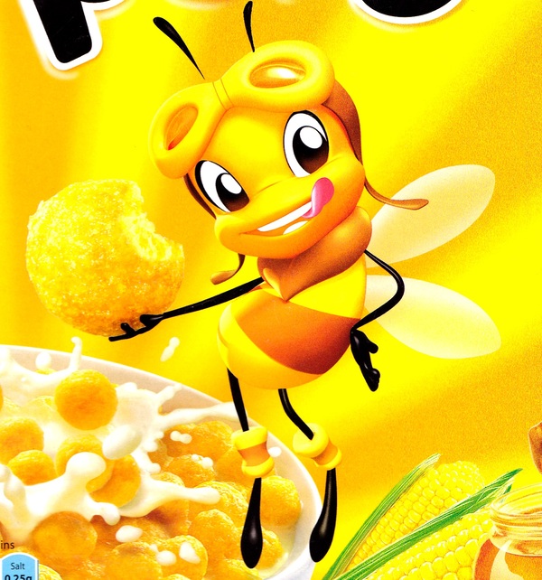 An anthropomorphic bee