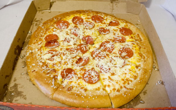 The pizza itself. So much grease. So much cheese.