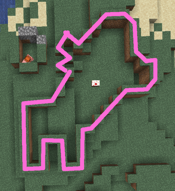 It looks kind of like the outline of a horse, if the horse had a chihuahua head