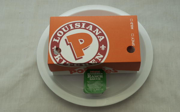 A Popeyes box.