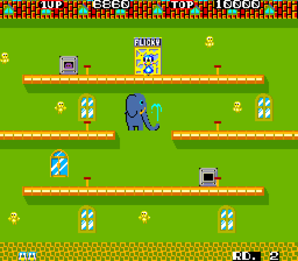 The original Flicky arcade game