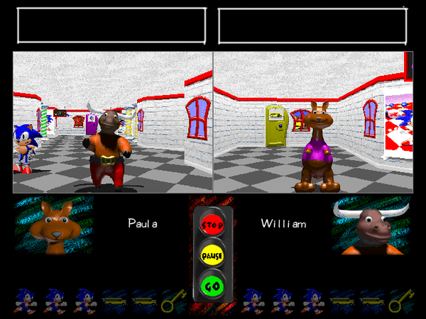 A screenshot of the two-player mode