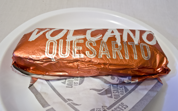 Quesarito in its wrapper