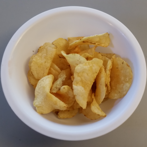 Chips in the bowl