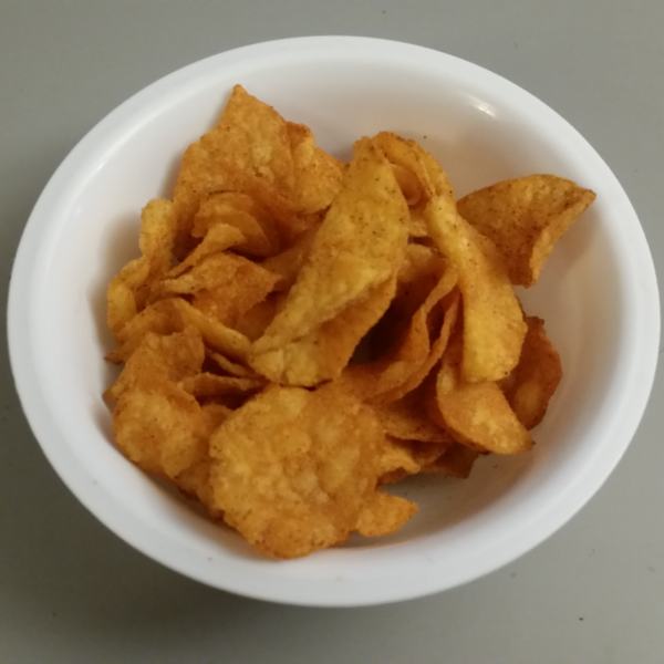 Chips in the bowl