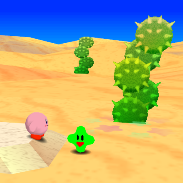 Cacti in Kirby 64