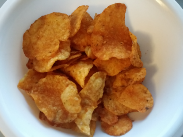 Chips in a bowl