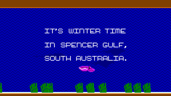 Game screenshot reads: It's winter time in Spencer Gulf, South Australia.