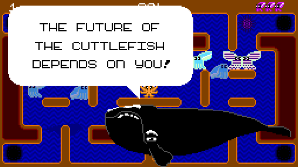 A whale declares that the future of the cuttlefish depends on you.