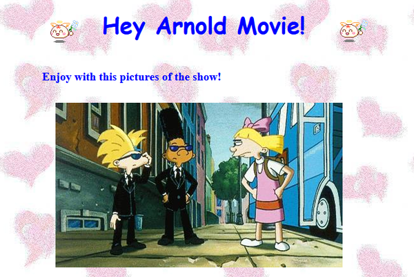 A page for the Hey Arnold movie