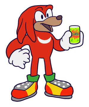 Knuckles the Echidna with a Surge.