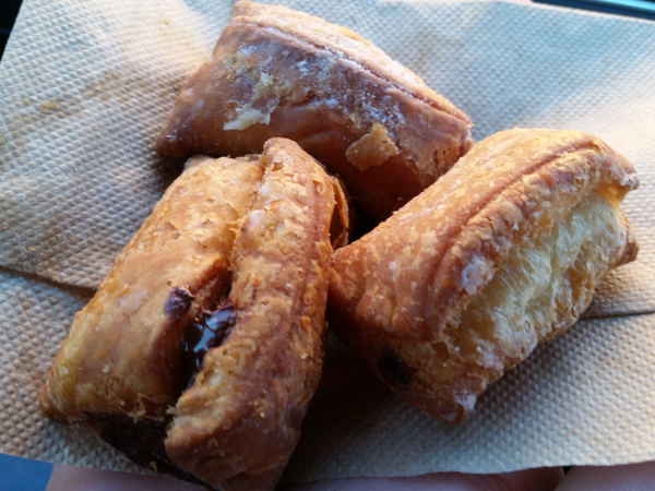 Three beignets.